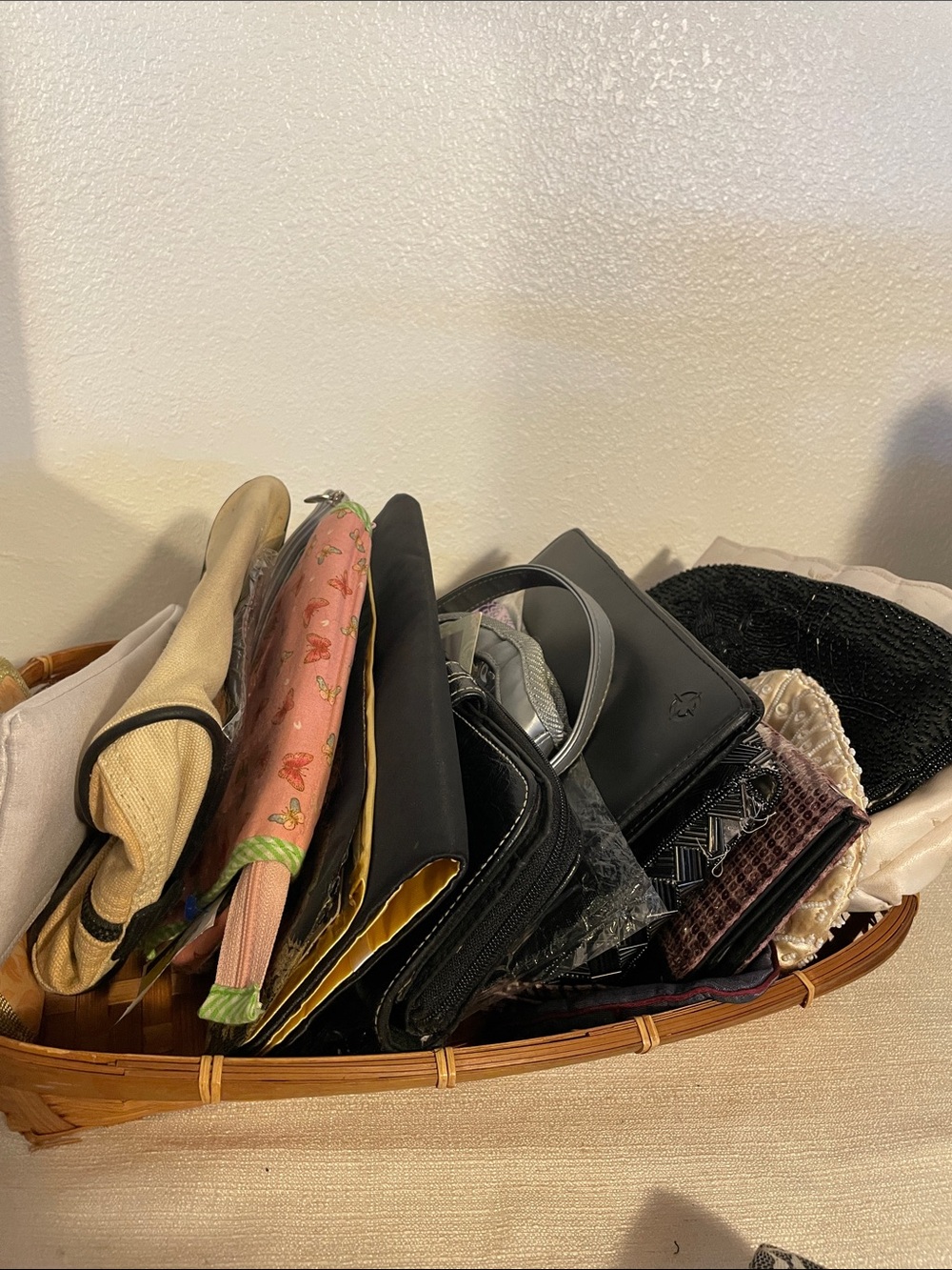 Assorted Black and Neutral Home Storage Pouch Organizer Damaged Ripped Torn DIY